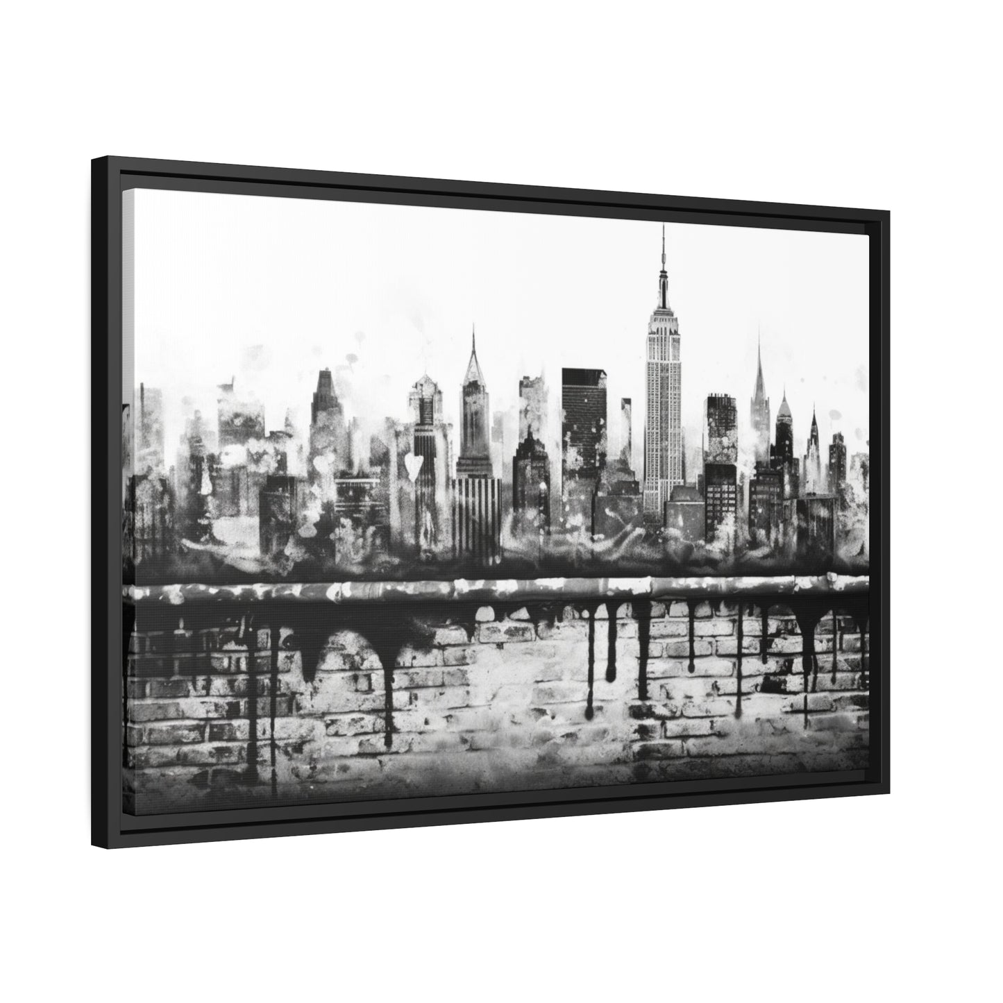 New York State of Mind-Matte Canvas, Black Frame
