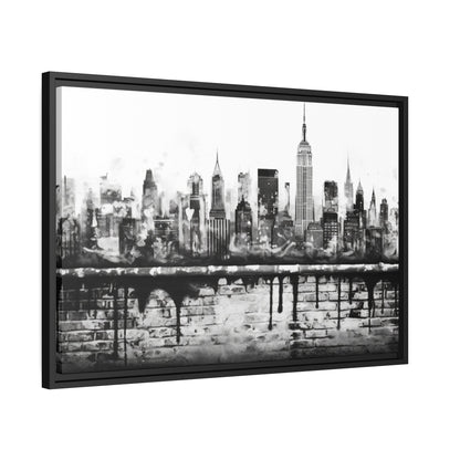 New York State of Mind-Matte Canvas, Black Frame