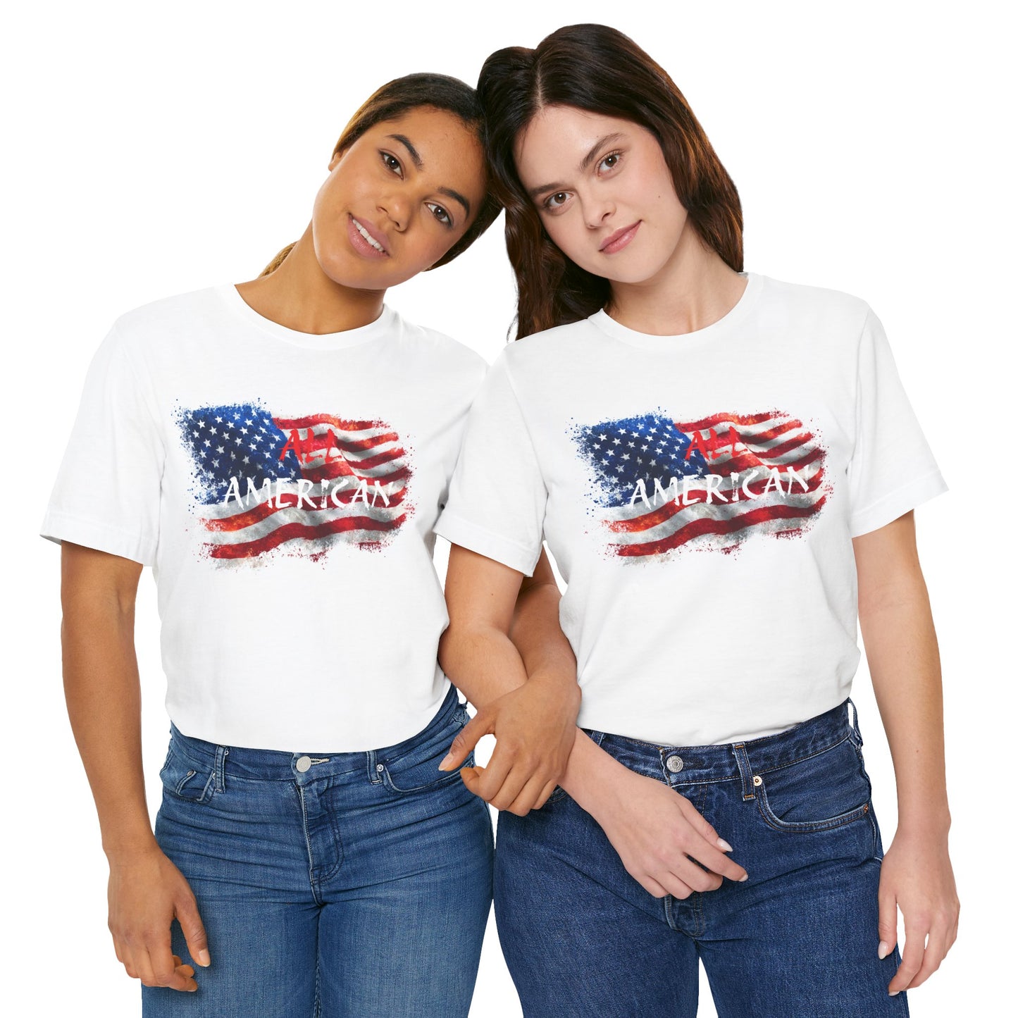 All-American Graphic Tee, American Flag, Patriotic Shirt, Unisex Tee, 4th of July Wear, Independence Day Apparel, Casual Summer Shirt