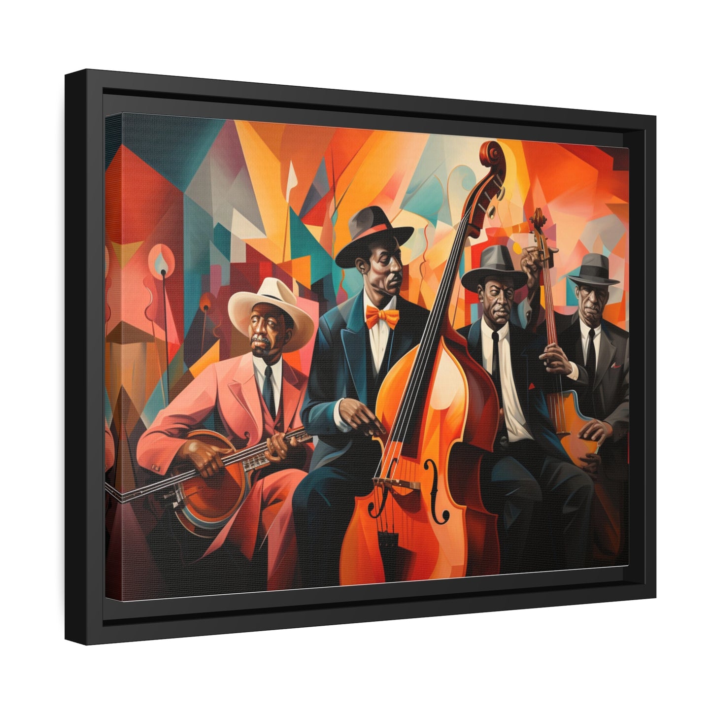 Blues Brothers-Matte Canvas, Black Frame