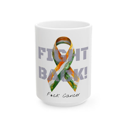 Fight Back! F*ck Cancer | "Vernett E. Rose" Memorial mug | India Edition | Cancer Awareness Mug
