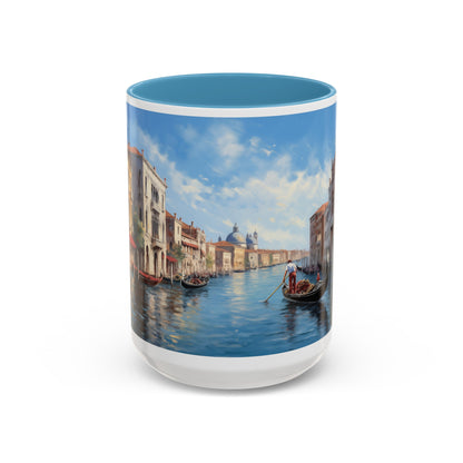 Venice Italy | Gondolas | Two-Tone Coffee Mugs, 15oz