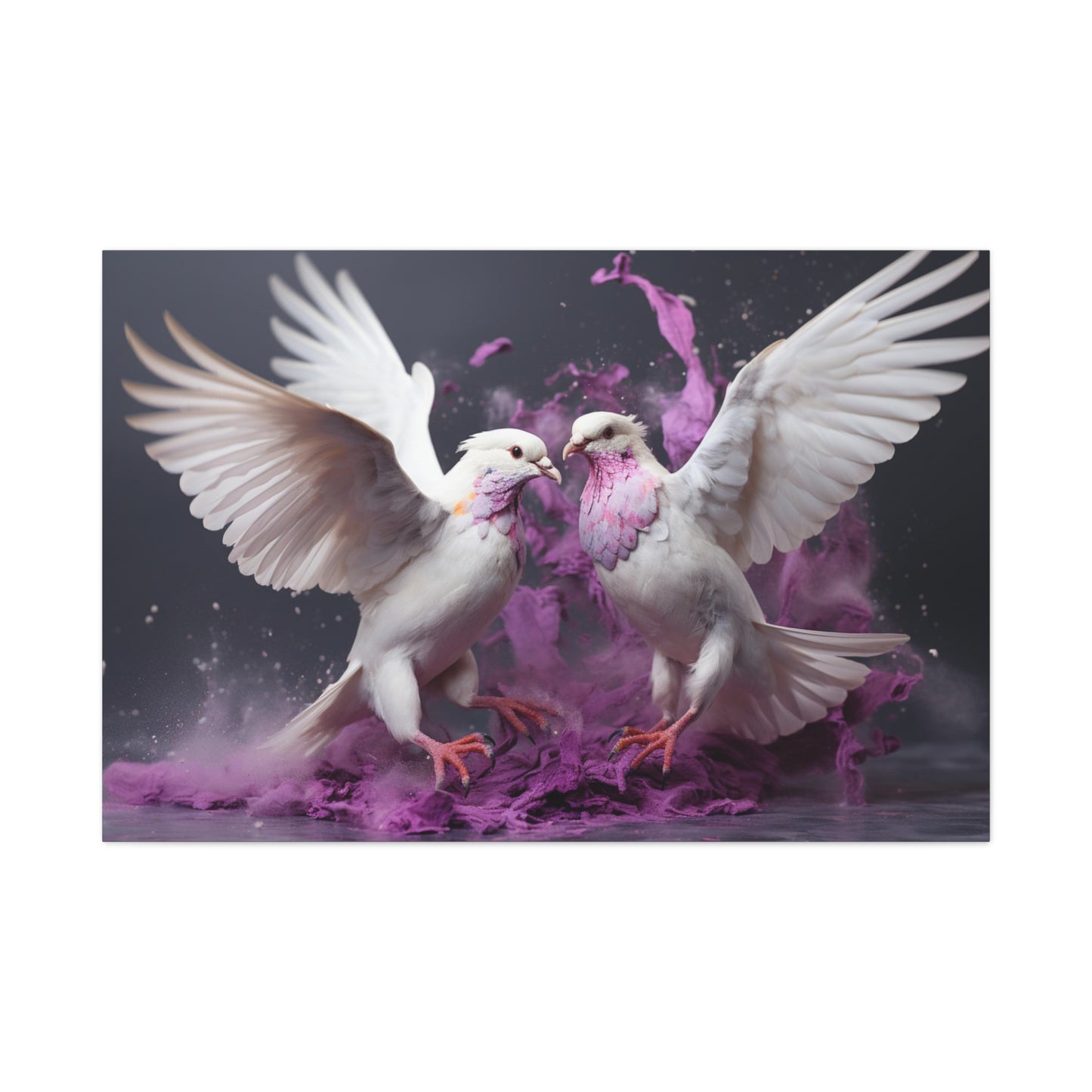 Doves Fly-Matte Canvas, Stretched, 1.25"