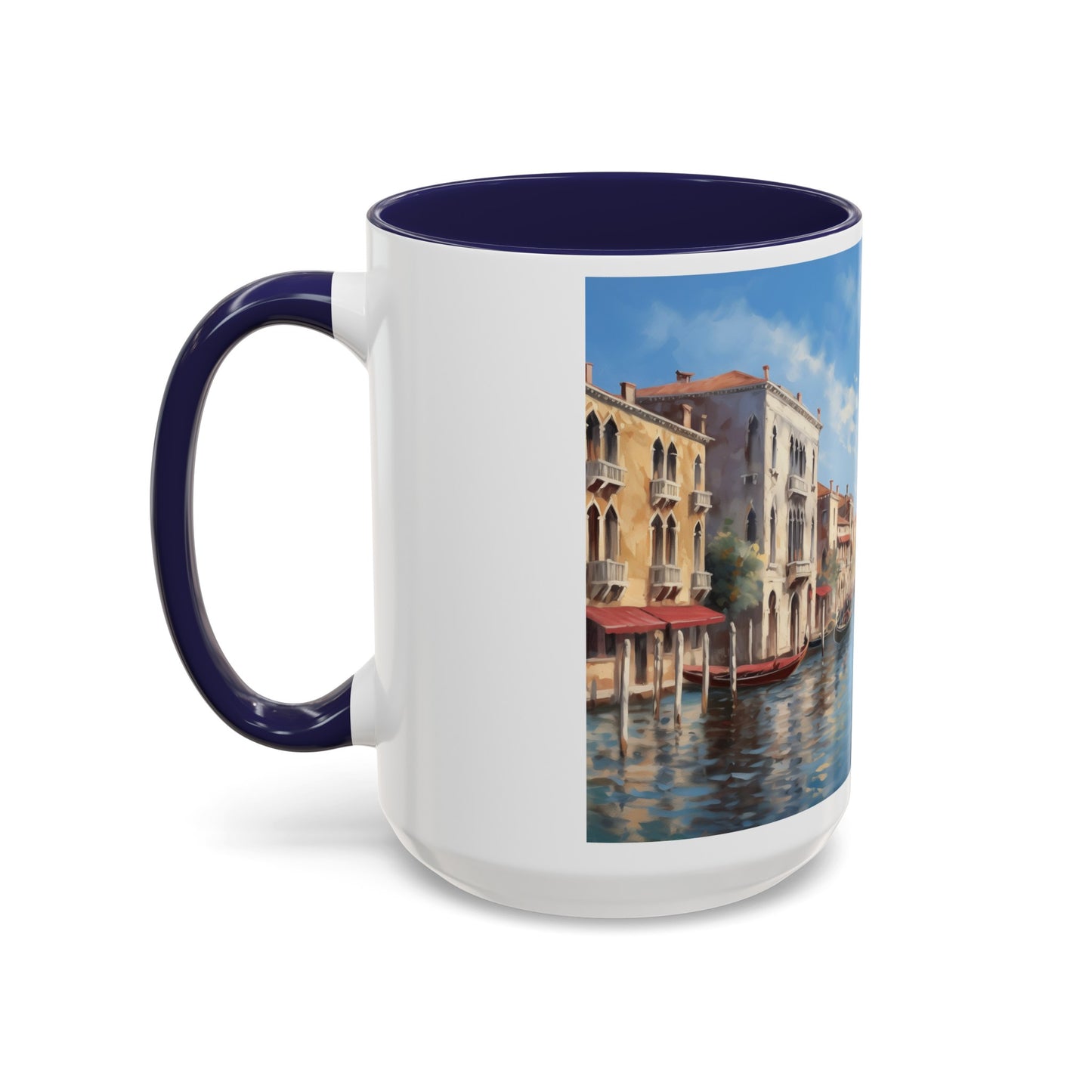 Venice Italy | Gondolas | Two-Tone Coffee Mugs, 15oz