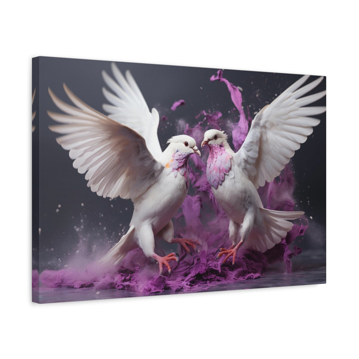 Doves Fly-Matte Canvas, Stretched, 1.25"