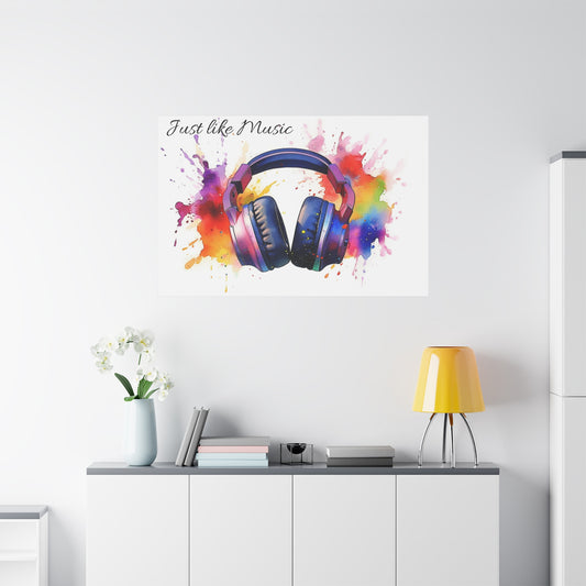 Just like Music-Matte Canvas, Stretched, 1.25"