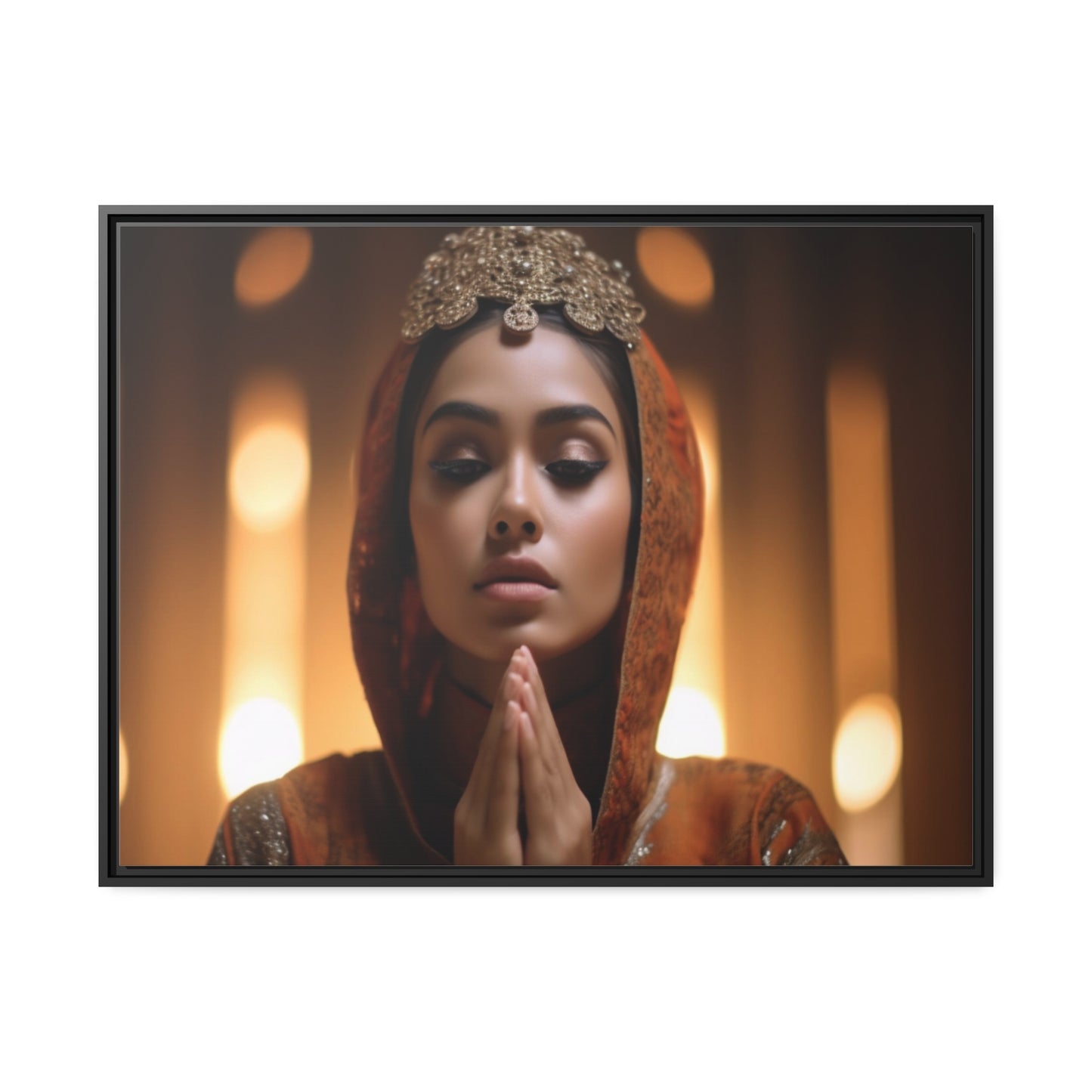 Divine Devotion-Matte Canvas, Black Frame