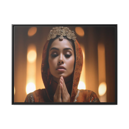 Divine Devotion-Matte Canvas, Black Frame