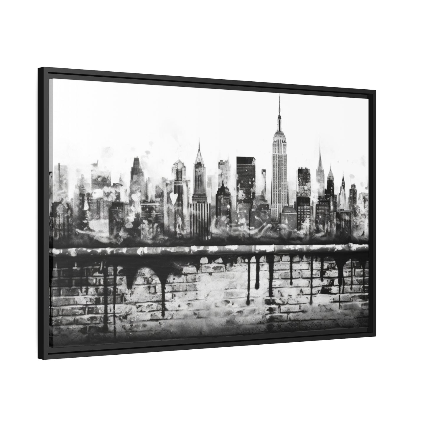 New York State of Mind-Matte Canvas, Black Frame