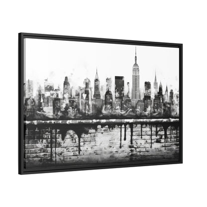 New York State of Mind-Matte Canvas, Black Frame