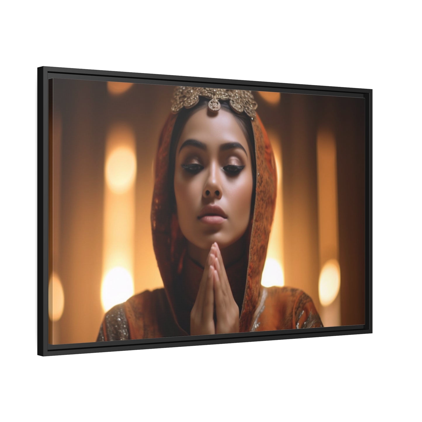 Divine Devotion-Matte Canvas, Black Frame