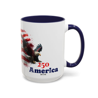 Limited edition| America 250 Patriotic Bald Eagle Coffee Mug | Celebrating 250 Years of Freedom