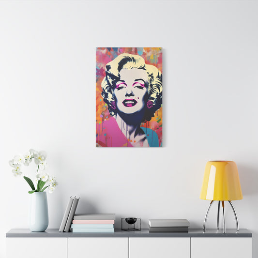 Stunning Monroe Pop art-Matte Canvas, Stretched, 1.25"