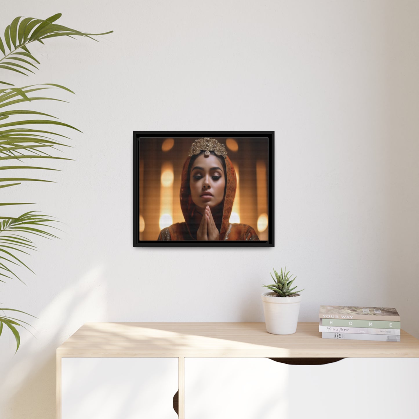 Divine Devotion-Matte Canvas, Black Frame