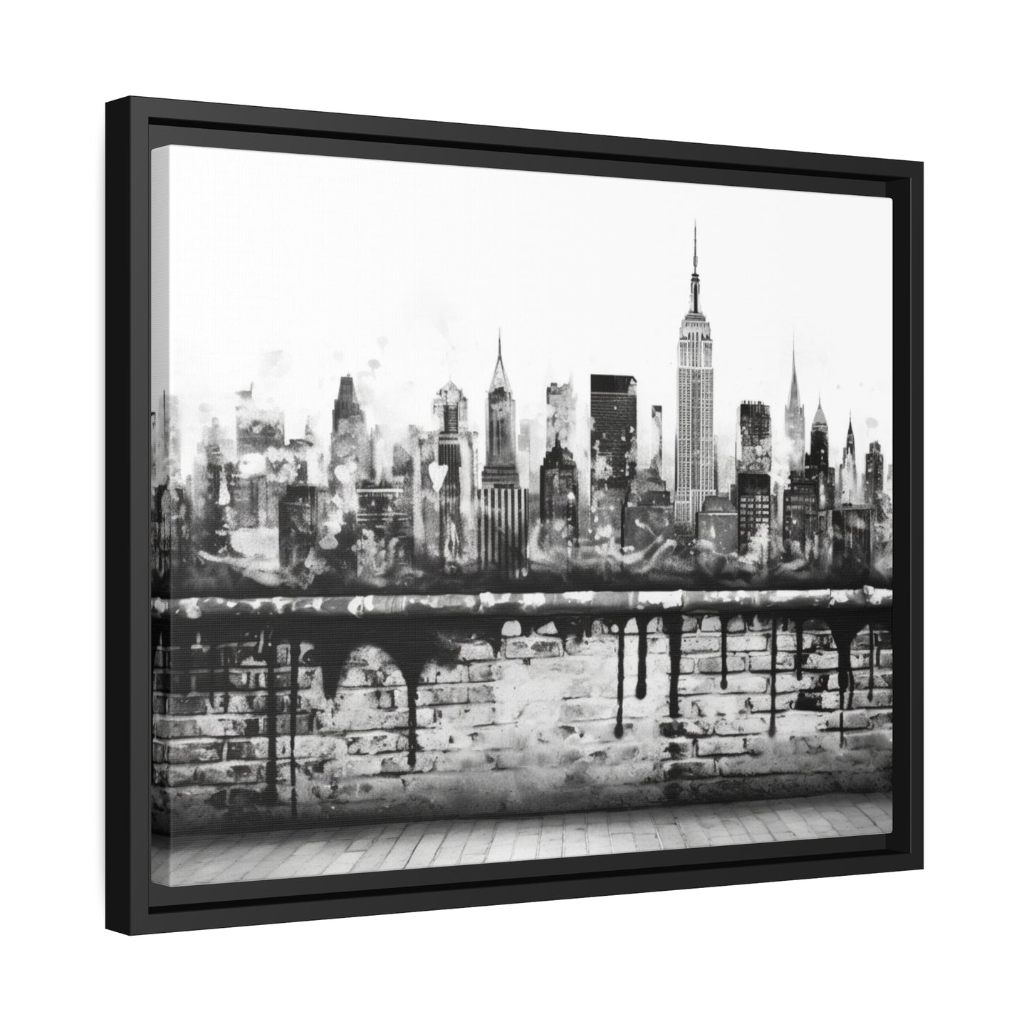 New York State of Mind-Matte Canvas, Black Frame