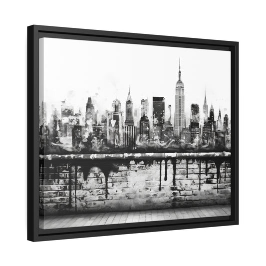New York State of Mind-Matte Canvas, Black Frame