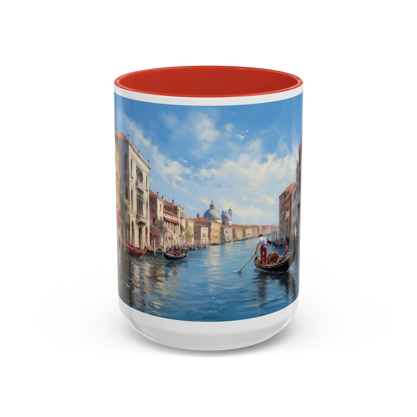 Venice Italy | Gondolas | Two-Tone Coffee Mugs, 15oz