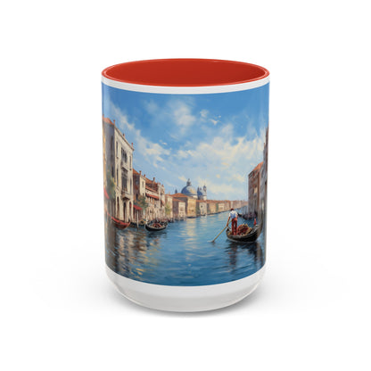 Venice Italy | Gondolas | Two-Tone Coffee Mugs, 15oz