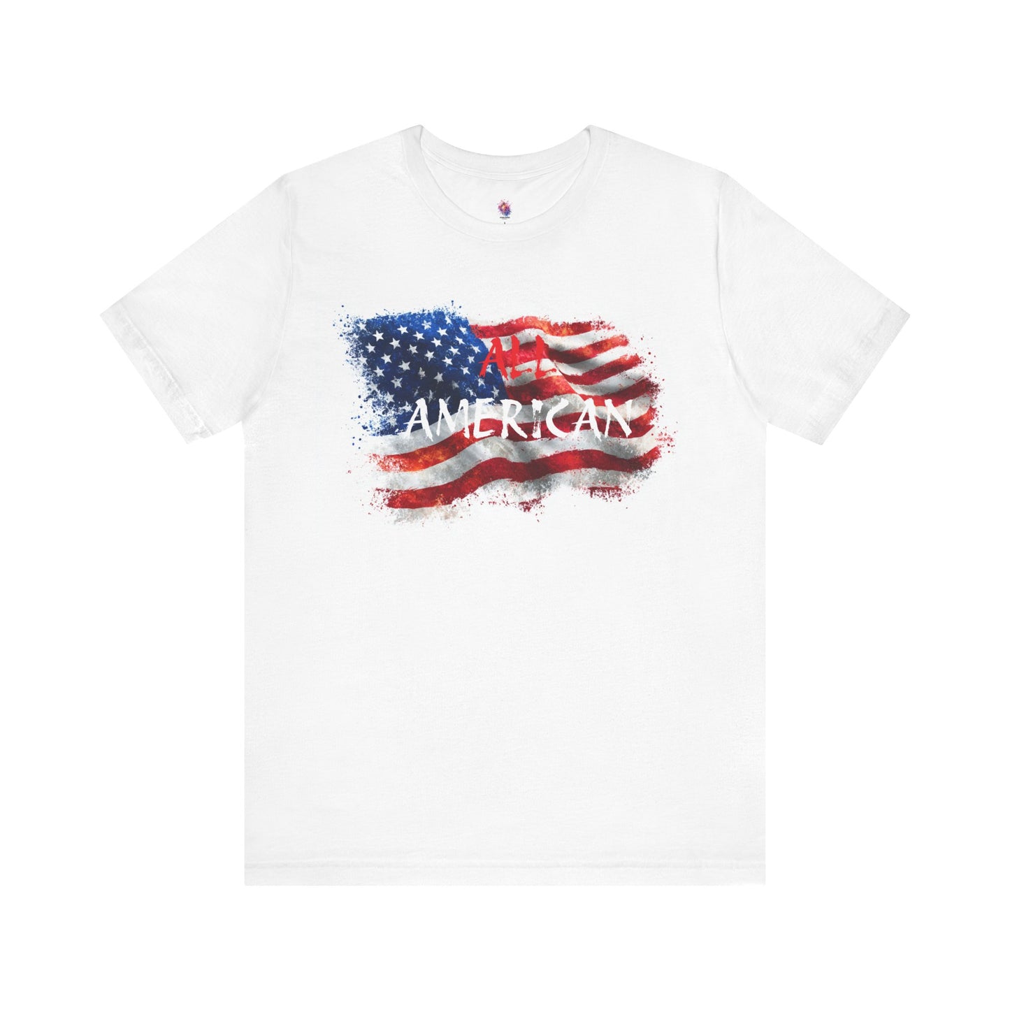 All-American Graphic Tee, American Flag, Patriotic Shirt, Unisex Tee, 4th of July Wear, Independence Day Apparel, Casual Summer Shirt