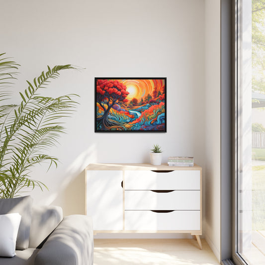 Wonder World-Matte Canvas, Black Frame