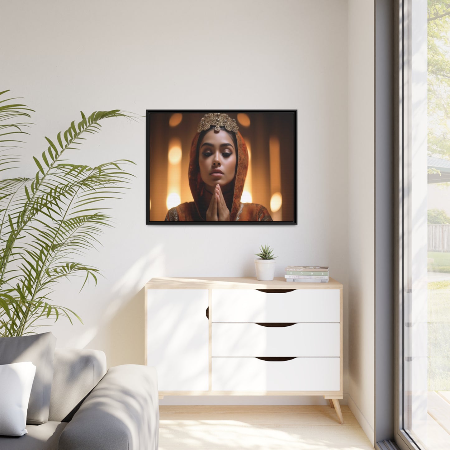 Divine Devotion-Matte Canvas, Black Frame