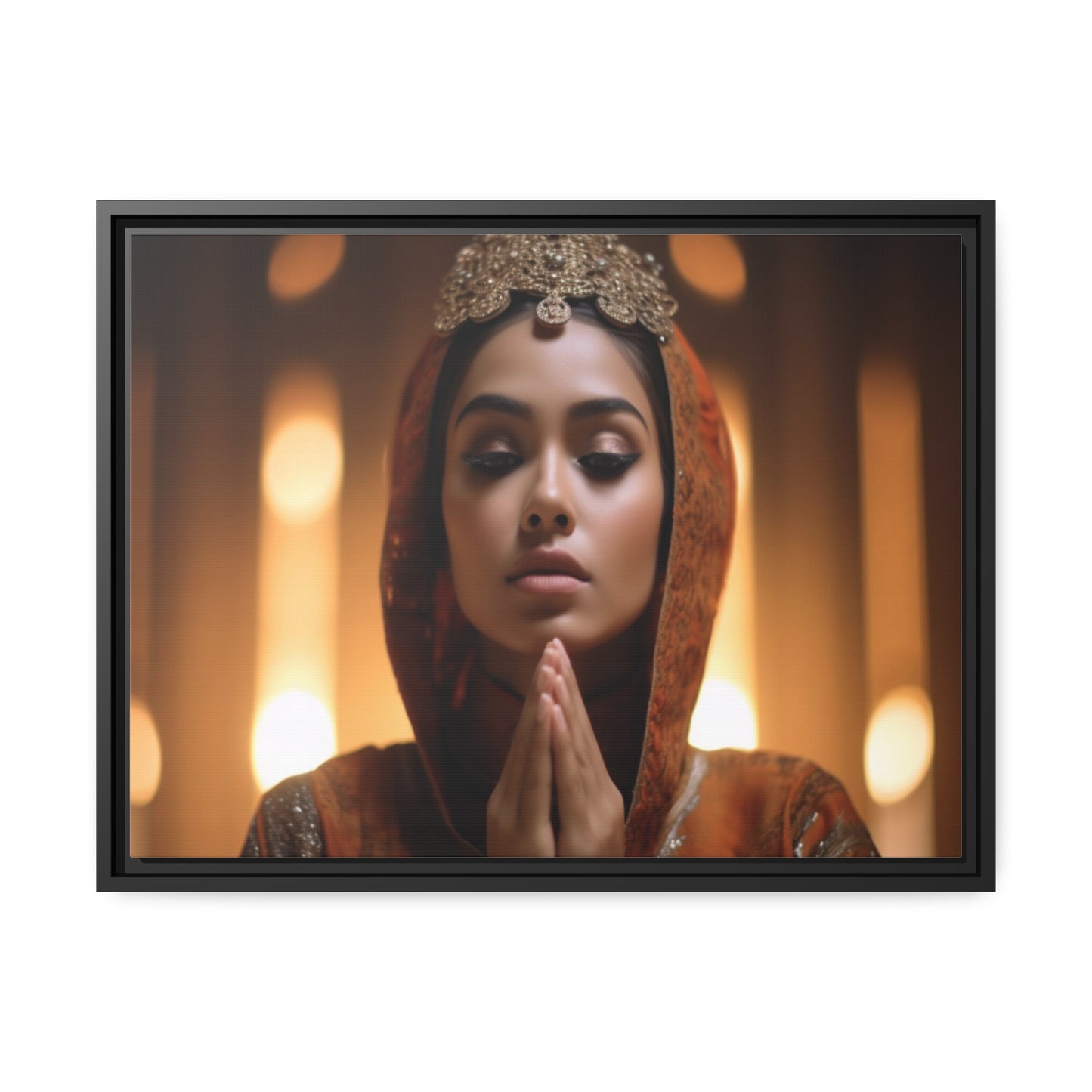 Divine Devotion-Matte Canvas, Black Frame