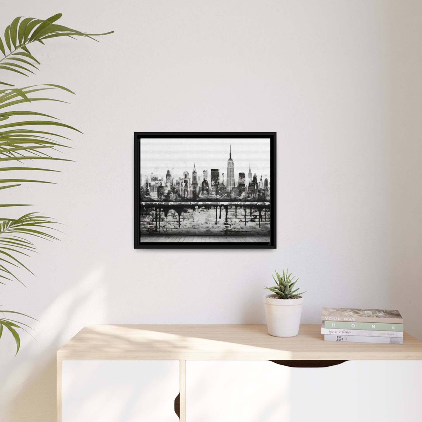 New York State of Mind-Matte Canvas, Black Frame