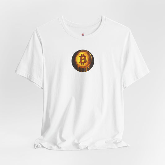 Bitcoin Drip Unisex Jersey Tee, Cryptocurrency Shirt, Gift for Tech Lovers, Birthday Gift, Casual Wear