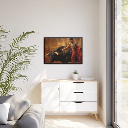 El Matador| Matte Canvas, Black Frame