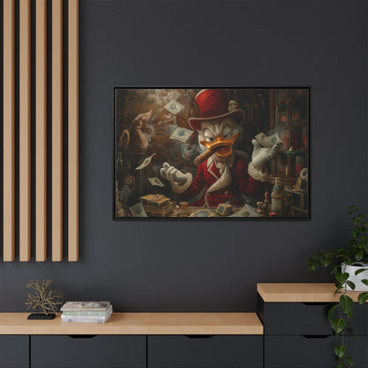 Dollar Duck Dynasty| Matte Canvas, Black Frame