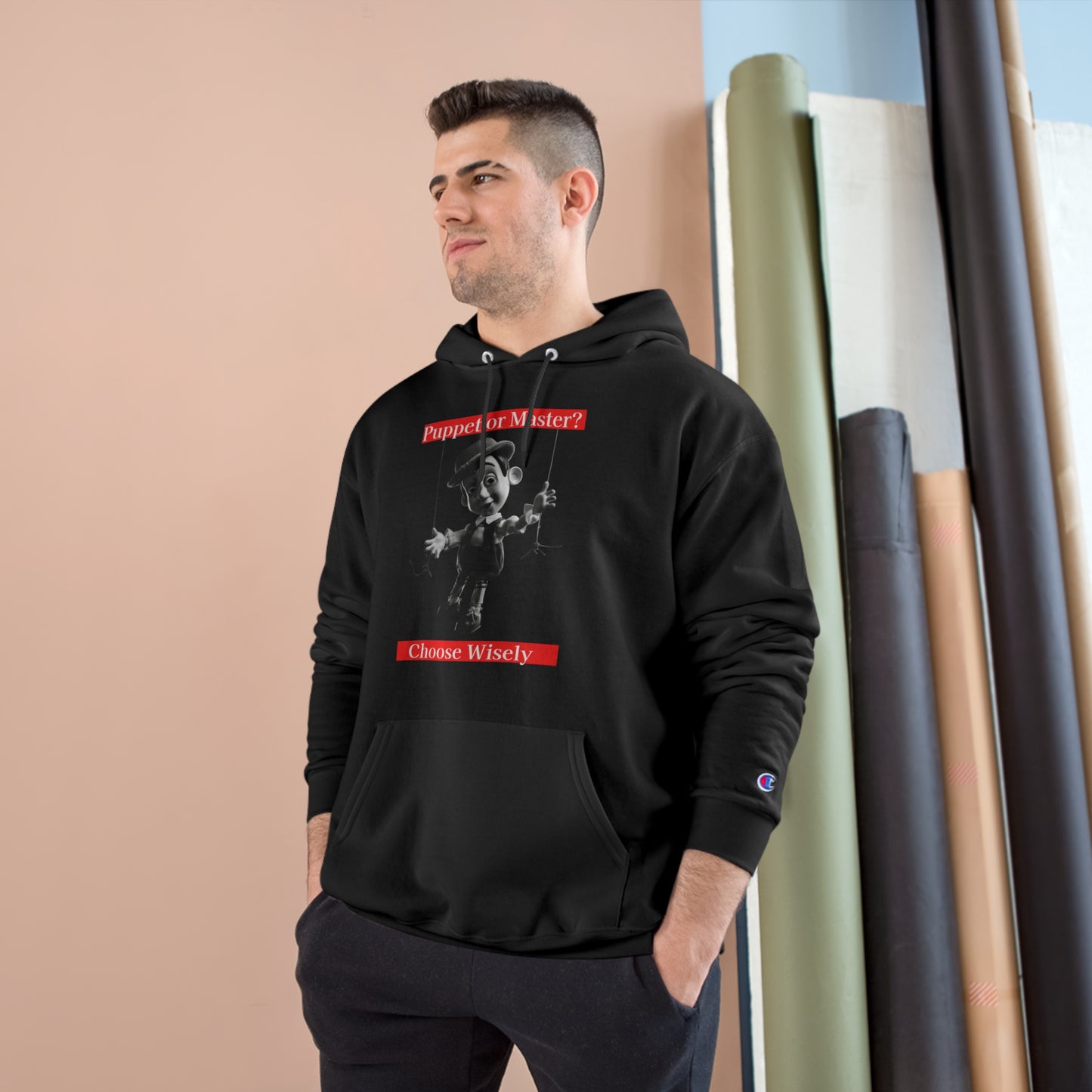 Puppet or Master? Champion Hoodie