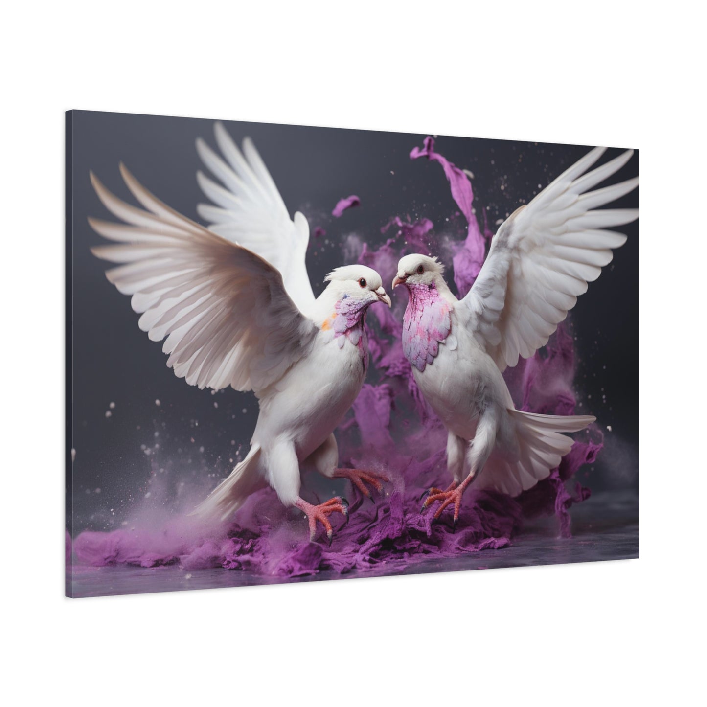 Doves Fly-Matte Canvas, Stretched, 1.25"
