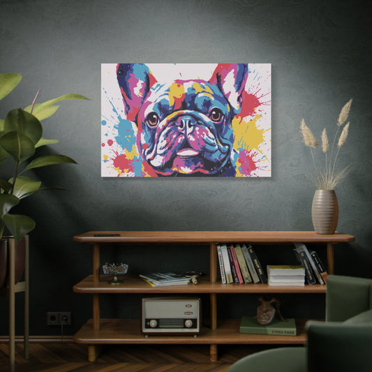 Frenchie Fusion | Wall art | Dog Lover | Home decor |-Matte Canvas, Stretched, 1.25"