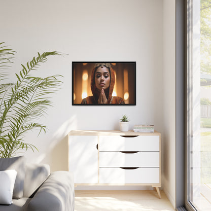 Divine Devotion-Matte Canvas, Black Frame
