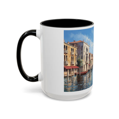 Venice Italy | Gondolas | Two-Tone Coffee Mugs, 15oz