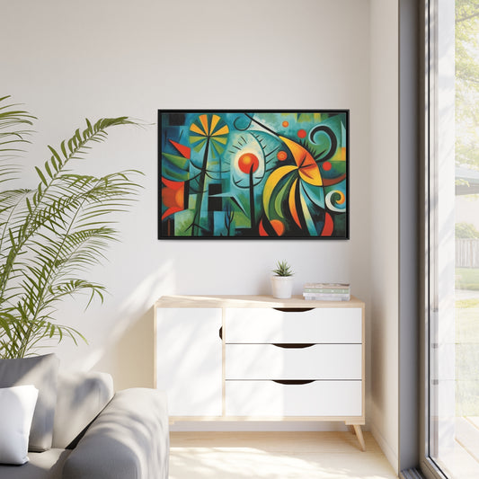 Sun Day-Matte Canvas, Black Frame