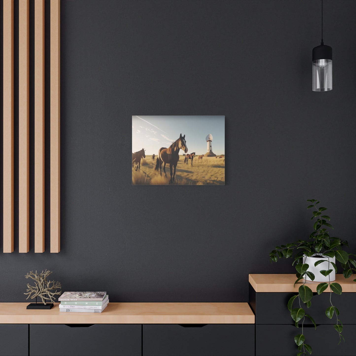 Herd of horses-Matte Canvas, Stretched, 1.25"