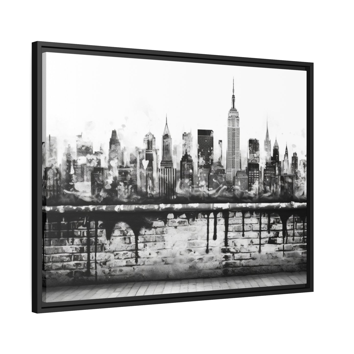 New York State of Mind-Matte Canvas, Black Frame
