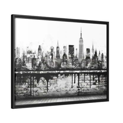 New York State of Mind-Matte Canvas, Black Frame