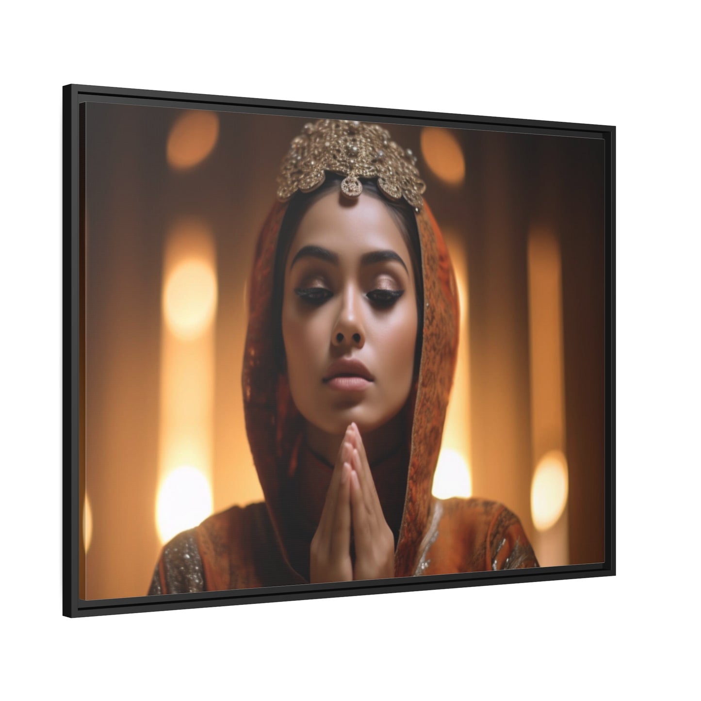 Divine Devotion-Matte Canvas, Black Frame