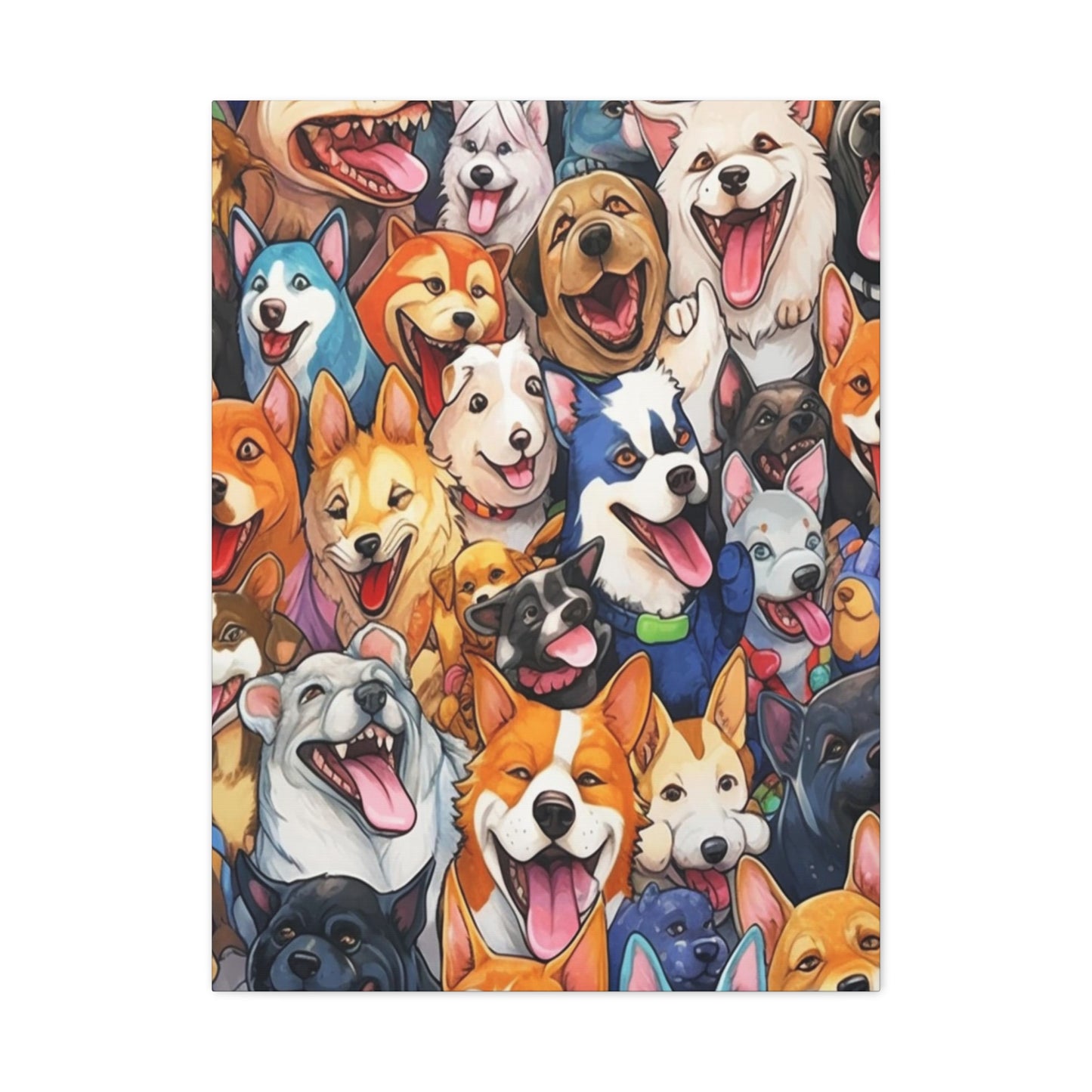 All The Dogs |Wall art | Home decor| Matte Canvas, Stretched, 1.25"