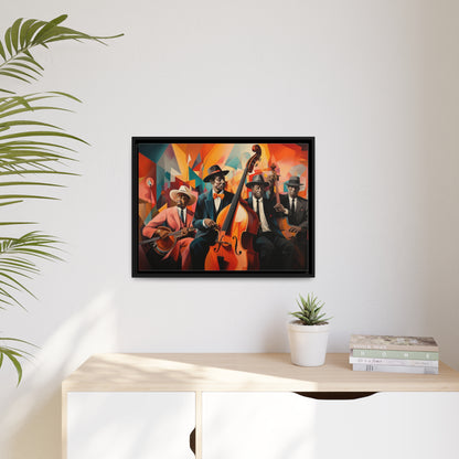 Blues Brothers-Matte Canvas, Black Frame