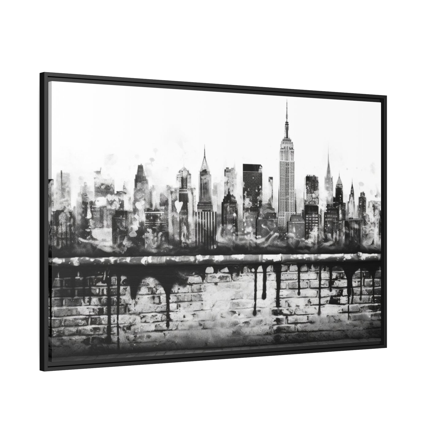 New York State of Mind-Matte Canvas, Black Frame