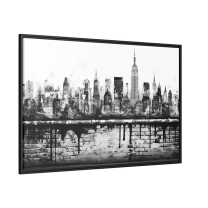 New York State of Mind-Matte Canvas, Black Frame