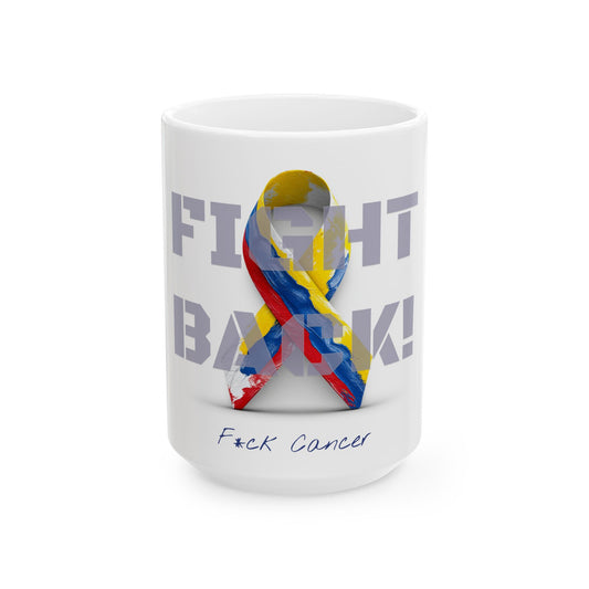 Fight Back! "Vernett E. Rose" Memorial mug | Colombia Edition | Cancer Awareness Mug