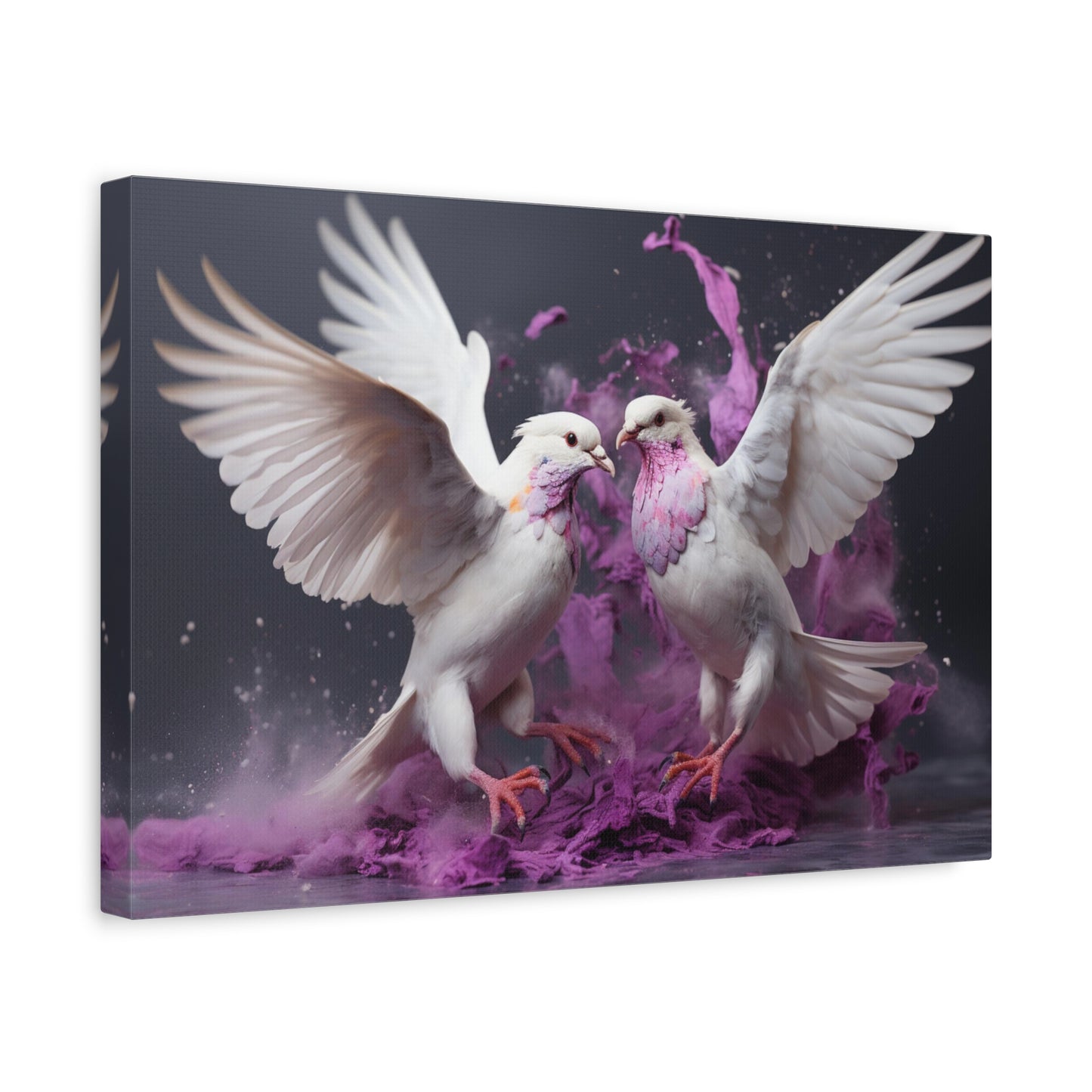 Doves Fly-Matte Canvas, Stretched, 1.25"