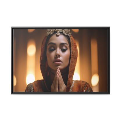 Divine Devotion-Matte Canvas, Black Frame