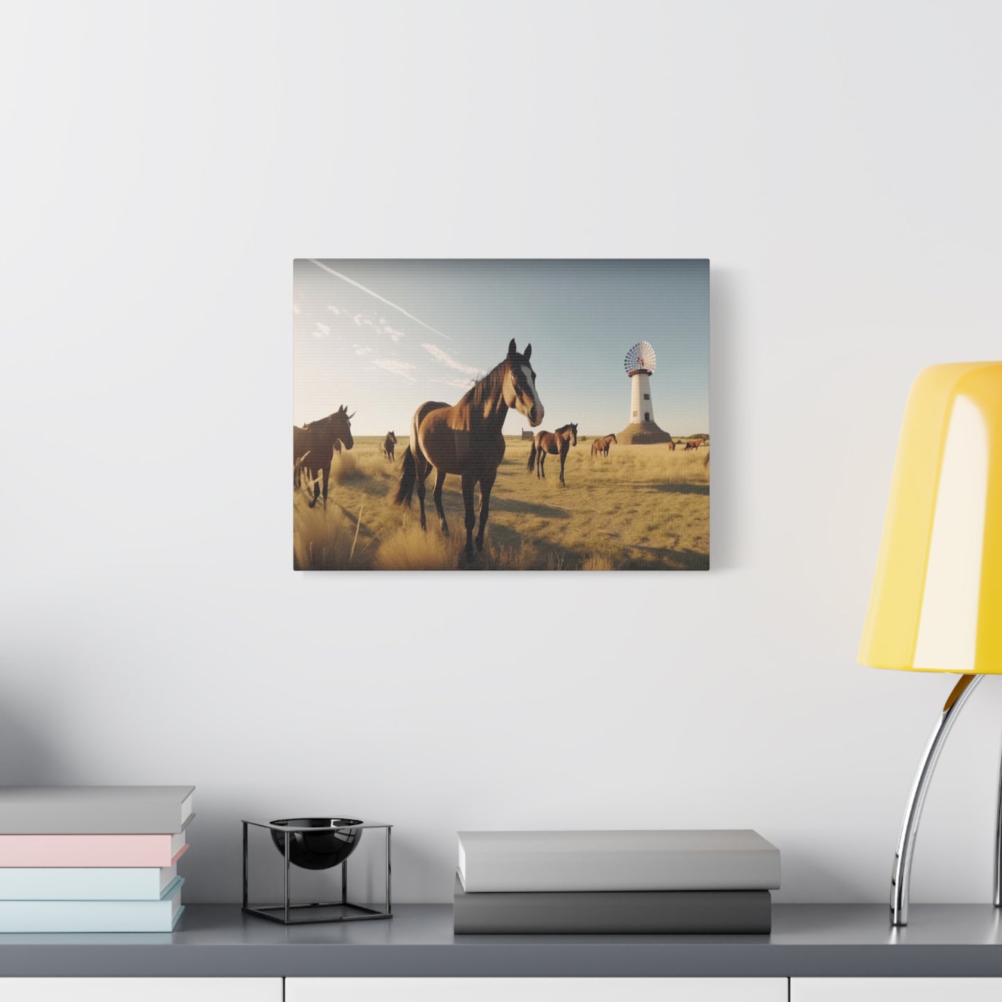 Herd of horses-Matte Canvas, Stretched, 1.25"