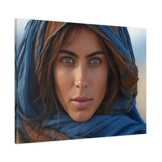 Ethereal Glimpse: Beauty Unveiled-Matte Canvas, Stretched, 1.25"