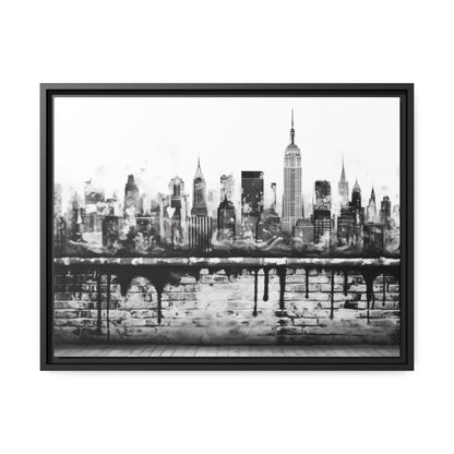 New York State of Mind-Matte Canvas, Black Frame
